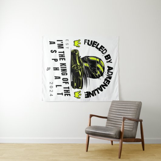 Aangedreven door adrenaline - Bold Dynamic Design Wandkleed (In Situ (horizontaal))