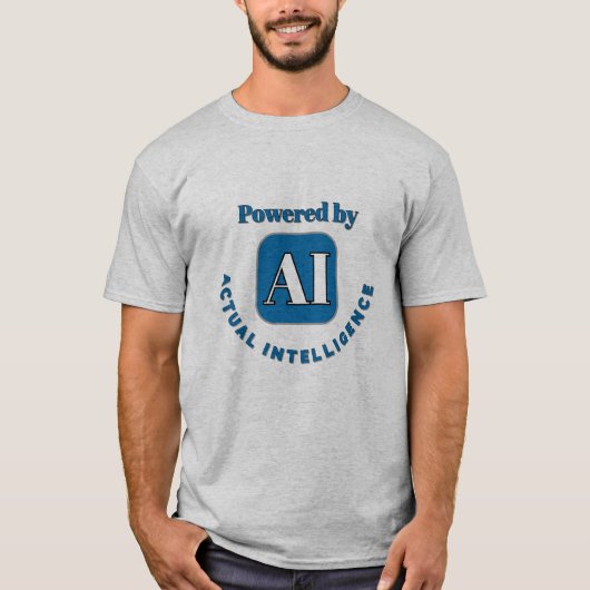 Aangedreven door AI - Actuele Intelligence T-shirt (Voorkant)