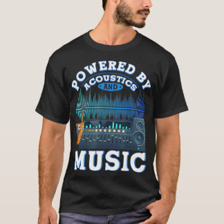 Aangedreven door akoestische en muziekgeluidstechn t-shirt