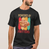 Aangedreven door Apple Fritters Retro Apple Fritte T-shirt (Voorkant)