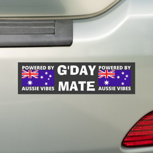 Aangedreven door Aussie Vibes Bumpersticker (Op auto)