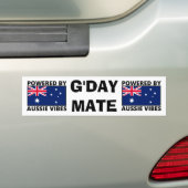 Aangedreven door Aussie Vibes Bumpersticker (Op auto)
