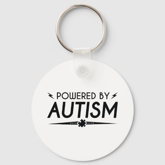 Aangedreven door autisme sleutelhanger (Voorkant)