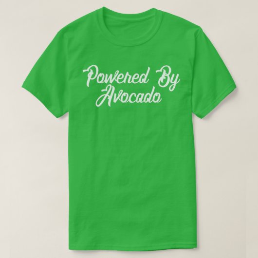 Aangedreven door Avocado 12 T-shirt (Design voorkant)