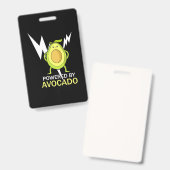 Aangedreven door Avocado Badge (Front & Back)