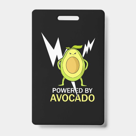 Aangedreven door Avocado Badge (Front)