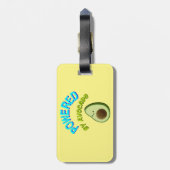 Aangedreven door Avocado Bagagelabel (Achterkant verticaal)