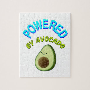 Aangedreven door Avocado-Cartoon tekening Legpuzzel