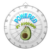 Aangedreven door Avocado Dartbord (Voorkant)