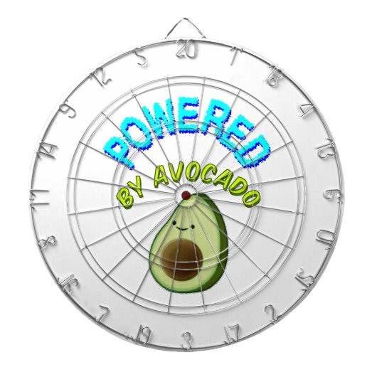 Aangedreven door Avocado Dartbord (Voorkant)