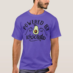 Aangedreven door Avocado Funny voor Vegans T-shirt