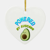 Aangedreven door Avocado Keramisch Ornament (Voorkant)