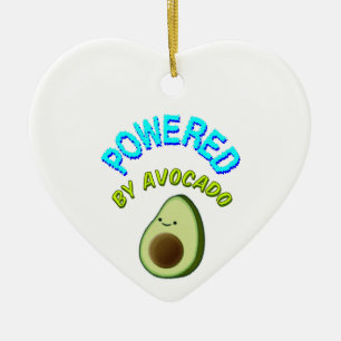 Aangedreven door Avocado Keramisch Ornament