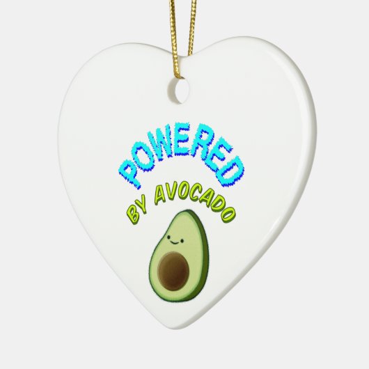Aangedreven door Avocado Keramisch Ornament (Links)