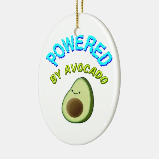 Aangedreven door Avocado Keramisch Ornament (Links)