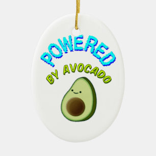 Aangedreven door Avocado Keramisch Ornament