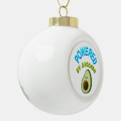 Aangedreven door Avocado Keramische Bal Ornament (Links)