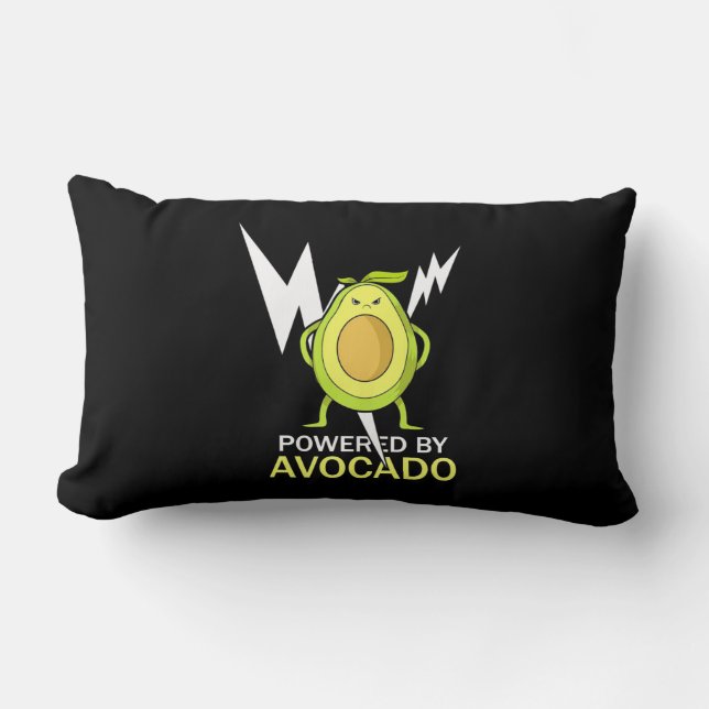 Aangedreven door Avocado Kussen (Voorkant)
