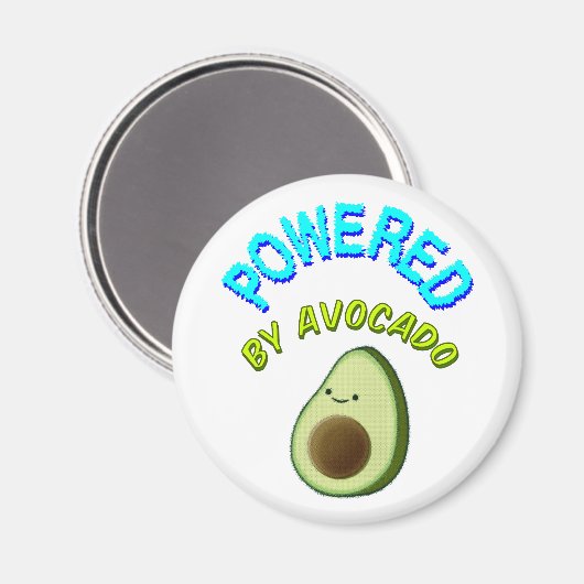 Aangedreven door Avocado Magneet (Voorkant / Achterkant)