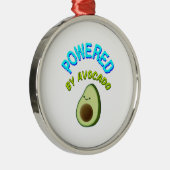 Aangedreven door Avocado Metalen Ornament (Rechts)