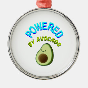 Aangedreven door Avocado Metalen Ornament