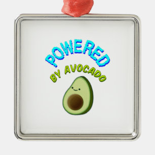 Aangedreven door Avocado Metalen Ornament