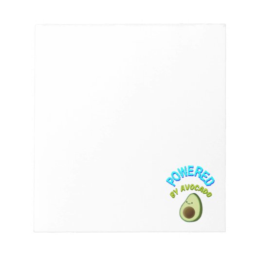 Aangedreven door Avocado Notitieblok (Voorkant)