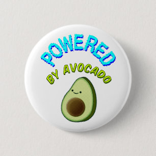 Aangedreven door Avocado Ronde Button 5,7 Cm