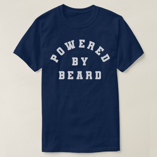 Aangedreven door baard Grappige Bebaarde Loper Wan T-shirt (Design voorkant)