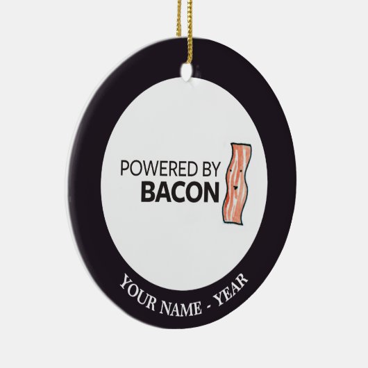 Aangedreven door Bacon 2 Keramisch Ornament (Rechts)