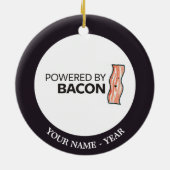 Aangedreven door Bacon 2 Keramisch Ornament (Achterkant)
