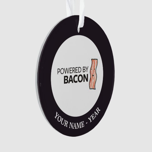 Aangedreven door Bacon 2 Ornament (voorkant)
