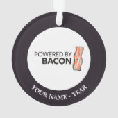 Aangedreven door Bacon 2 Ornament (achterkant)