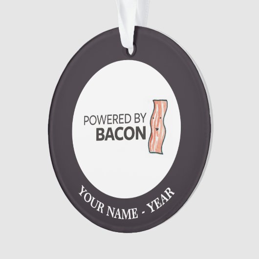 Aangedreven door Bacon 2 Ornament (voorkant)