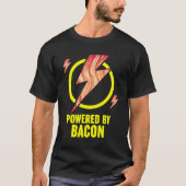 Aangedreven door Bacon Funny BBQ Bacon Lovers Pun T-shirt (Voorkant)