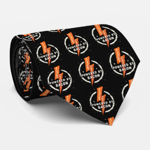 Aangedreven door Bacon Funny Retro Foodie Esthetie Stropdas