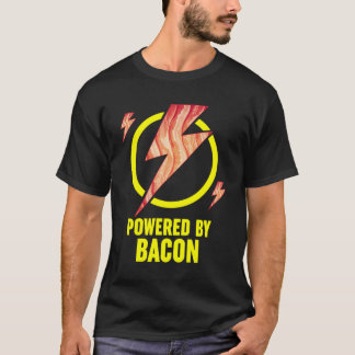 Aangedreven Door Bacon Grappige Bbq Bacon Liefhebb T-shirt