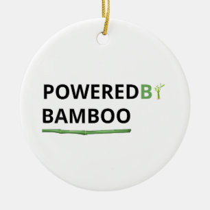Aangedreven door Bamboe Funny Panda Citaat Keramisch Ornament