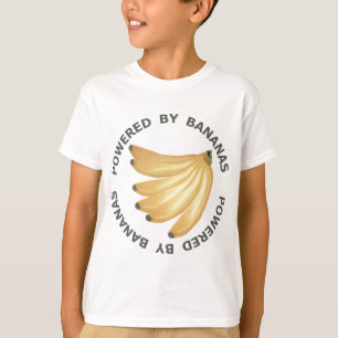 Aangedreven door bananen t-shirt