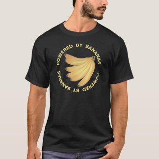 Aangedreven door bananen t-shirt