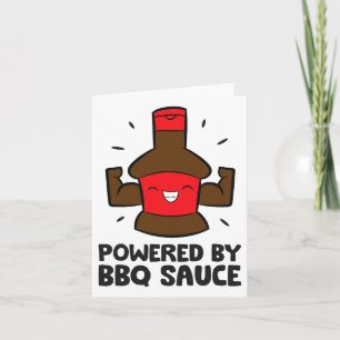 Aangedreven door BBQ-saus Funny Byrbecue Sauce Lov Kaart