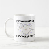 Aangedreven door biochemie (krebs-cyclus) koffiemok (Links)