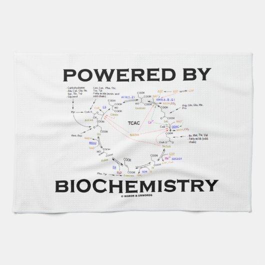 Aangedreven door biochemie (krebs-cyclus) theedoek (Horizontaal)