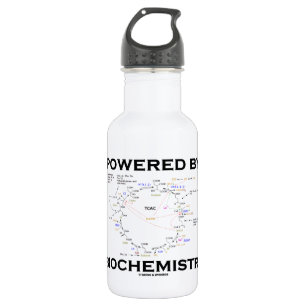 Aangedreven door biochemie (krebs-cyclus) waterfles 