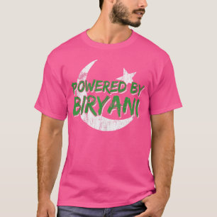 Aangedreven door Biryani Pakistan vlag Pakistaanse T-shirt