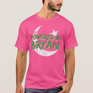 Aangedreven door Biryani Pakistan vlag Pakistaanse T-shirt