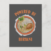 Aangedreven door biryani T-Shirt Briefkaart (Voorkant)