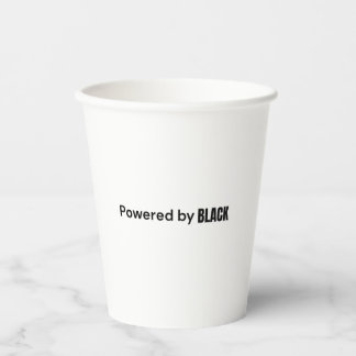 Aangedreven door Black Paper Cup Papieren Bekers