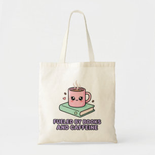 Aangedreven Door Boeken En Cafeïne Grappige Mok Gr Tote Bag