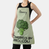 Aangedreven door Broccoli Bold Green Persoonlijke  Schort (Insitu)